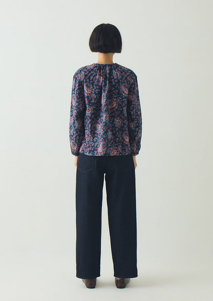 Provencal Paisley Print Cotton Poplin Shirt | Provencal Blue