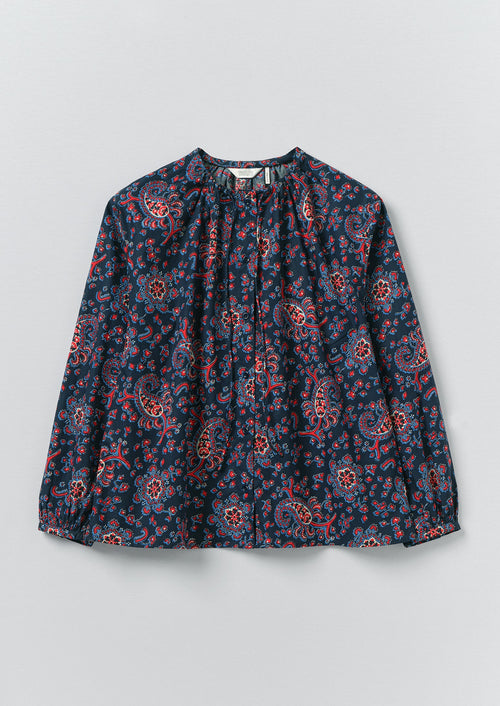 Provencal Paisley Print Cotton Poplin Shirt | Provencal Blue