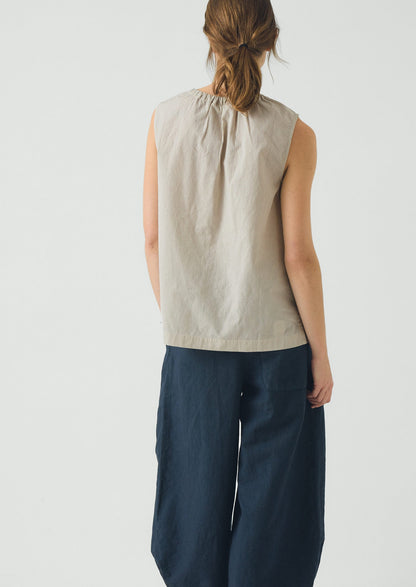 Mini Stripe Cotton Top | Sunwashed Blue