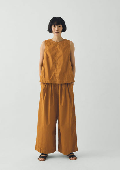 Panelled Garment Dyed Sleeveless Top | Dhal