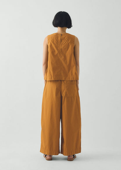 Panelled Garment Dyed Sleeveless Top | Dhal