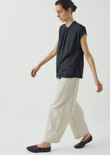 Slubby Check Short Sleeve Shirt | Ink