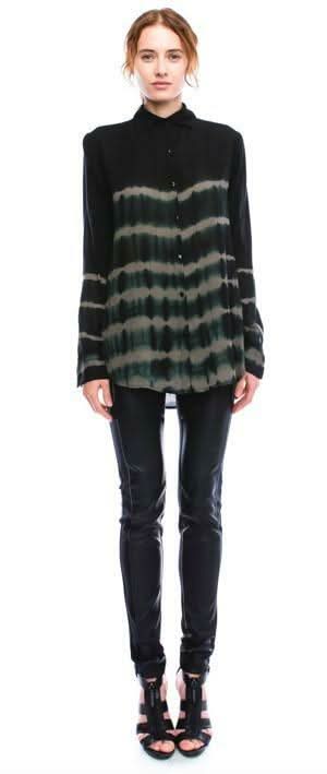 Just Like That Black and Olive Tie-Dye Shirt