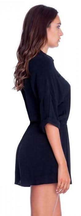 Republic Black Shirt Romper