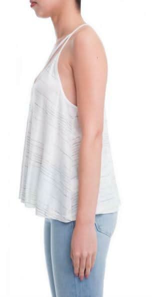 Just Because Off-White Strappy Tank Top