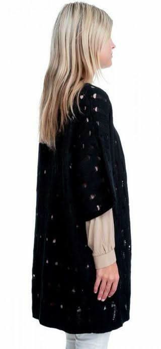 Soho Black Kimono Cardigan