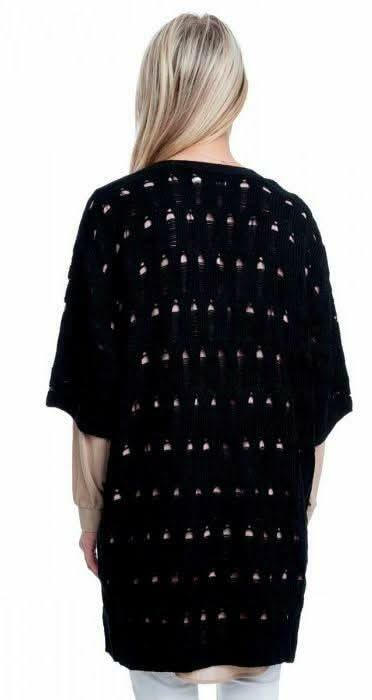 Soho Black Kimono Cardigan