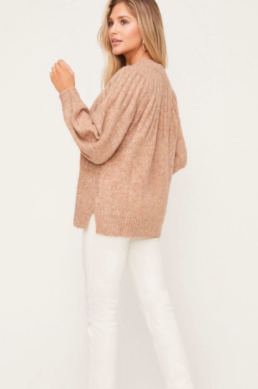 Sunday In Paris Heathered Camel Sweater