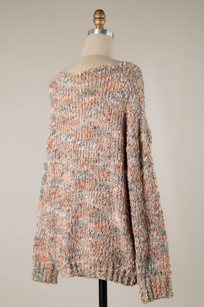 Jordan Marsala Multi Knit Sweater