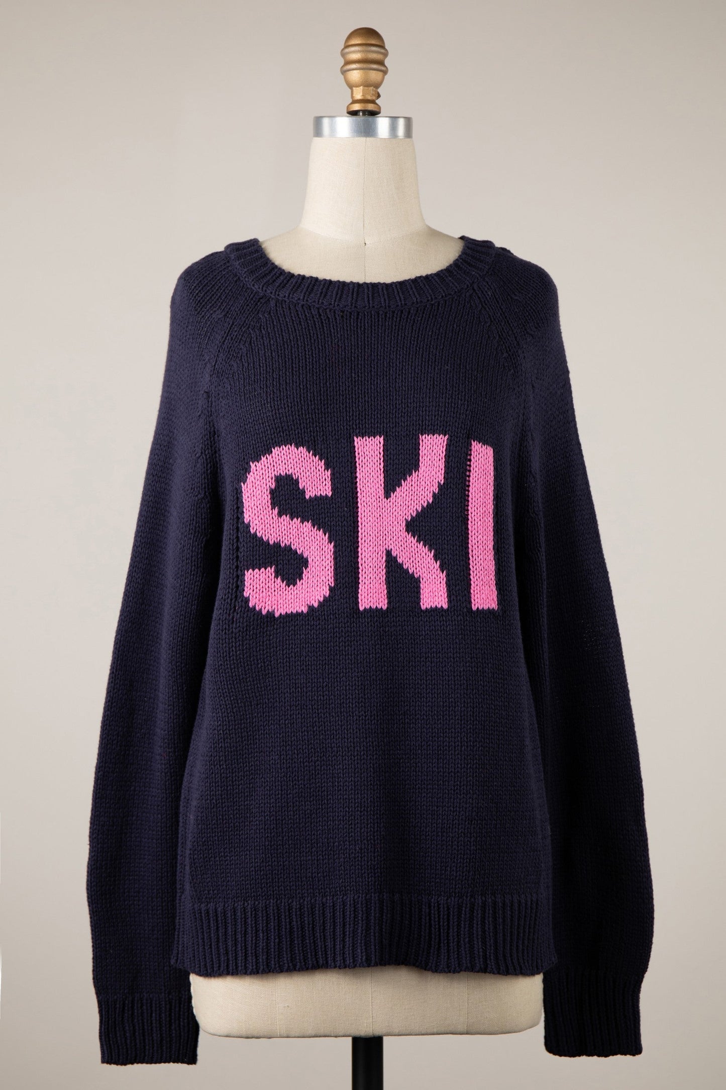 Ski Navy Oversized Pullover Sweater
