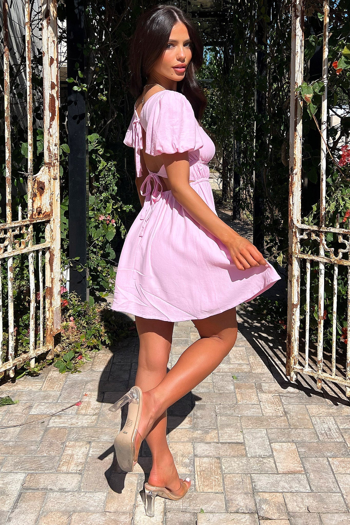 Whitney Mini Dress - Pink