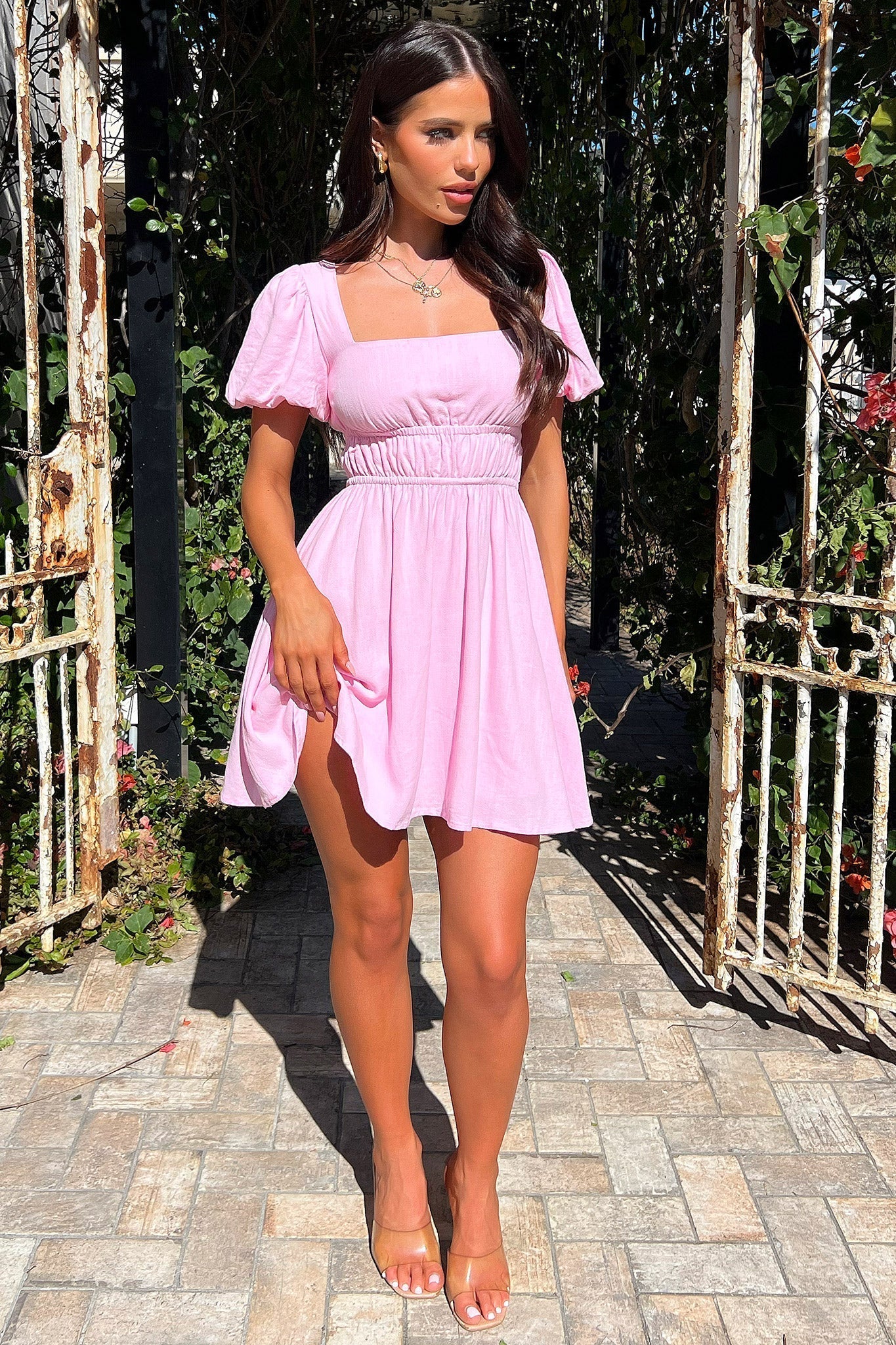 Whitney Mini Dress - Pink