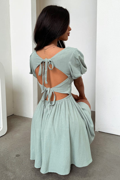 Whitney Mini Dress - Sage
